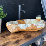 Rustic Green Onyx Sink