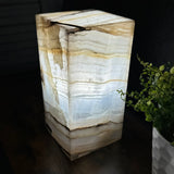 White Onyx Lamp Pair