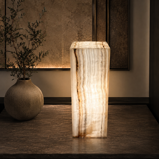 White Onyx Lamp