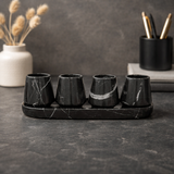Marble Shot Glasses with Tray