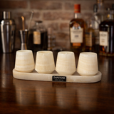Marble Shot Glasses with Tray