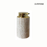 Marble Soap Dispenser – Luxury Bathroom Decor, Modern Stone Lotion Pump, Minimalist Vanity Accessory