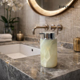 Marble Soap Dispenser – Luxury Bathroom Decor, Modern Stone Lotion Pump, Minimalist Vanity Accessory