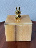 Caja de Joyería de Ónix Amarillo | Caja de Piedra Hecha a Mano | Almacenamiento de Lujo para Recuerdos, Regalo