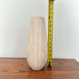 Florero de Travertino, Florero de Piedra Hecho a Mano, Decoración de Lujo, Acento Moderno, Pieza Central de Piedra Natural, Regalo Elegante