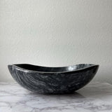 Lavabo de Mármol Hecho a Mano | Lavabo Ovalado de Piedra 15.7" x 12.6" | Lavabo de Mármol Natural | Lavabo Moderno de Lujo