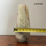 Green Onyx Vase, Handmade Stone Flower Vase, Luxury Marble Decor, Modern Home Accent, Natural Onyx Centerpiece, Elegant Gift Idea (Piece I)