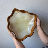 Handmade Green Onyx Bowl – Luxury Natural Stone Catchall, Sculptural Decorative Centerpiece (Piece I)