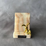 Natural Onyx Phone Stand, Handmade Stone Phone Holder, Luxury Desk Decor, Minimalist Office Accessory, Unique Gift