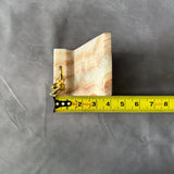 Natural Onyx Phone Stand, Handmade Stone Phone Holder, Luxury Desk Decor, Minimalist Office Accessory, Unique Gift