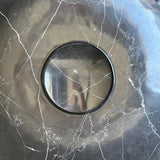 Black Marble Sink, Handmade Natural Stone Vessel Sink, Modern Bathroom Vanity Basin, Round Luxury Marble Wash Basin