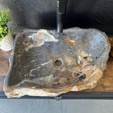 Green Onyx Bathroom Vessel Sink | Luxury Sink | One-of-a-Kind Hand Carved Onyx Vessel Sink – Natural Stone Bathroom Sink