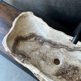 Beige Onyx Stone Sink | Natural Stone Vessel Sink | Modern Wabi Sabi | Rustic Luxury Sink