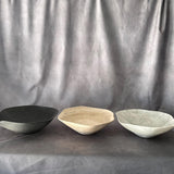 Luxury Marble or Travertine Bowl – Irregular Natural Stone Centerpiece | Handmade Matte Decorative Bowl
