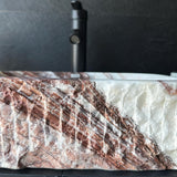 Rustic Squared Onyx Vessel Sink | Rare Natural Stone Bathroom Sink | Handmade Vanity Sink | Luxury