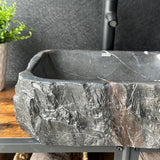 Rustic Black Marble Vessel Sink (Piece I)