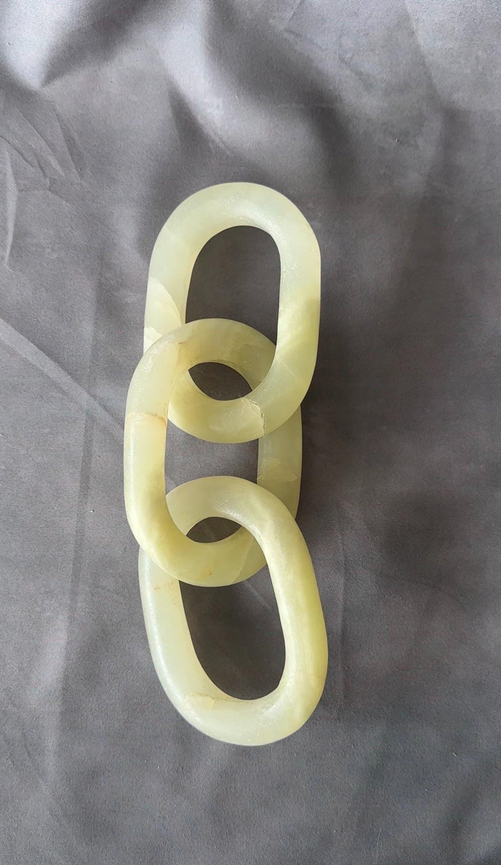 Handmade Marble Chain Decor, Natural Stone Link Sculpture, Luxury Coffee Table Accent, Modern Shelf Decor, High End Home Styling