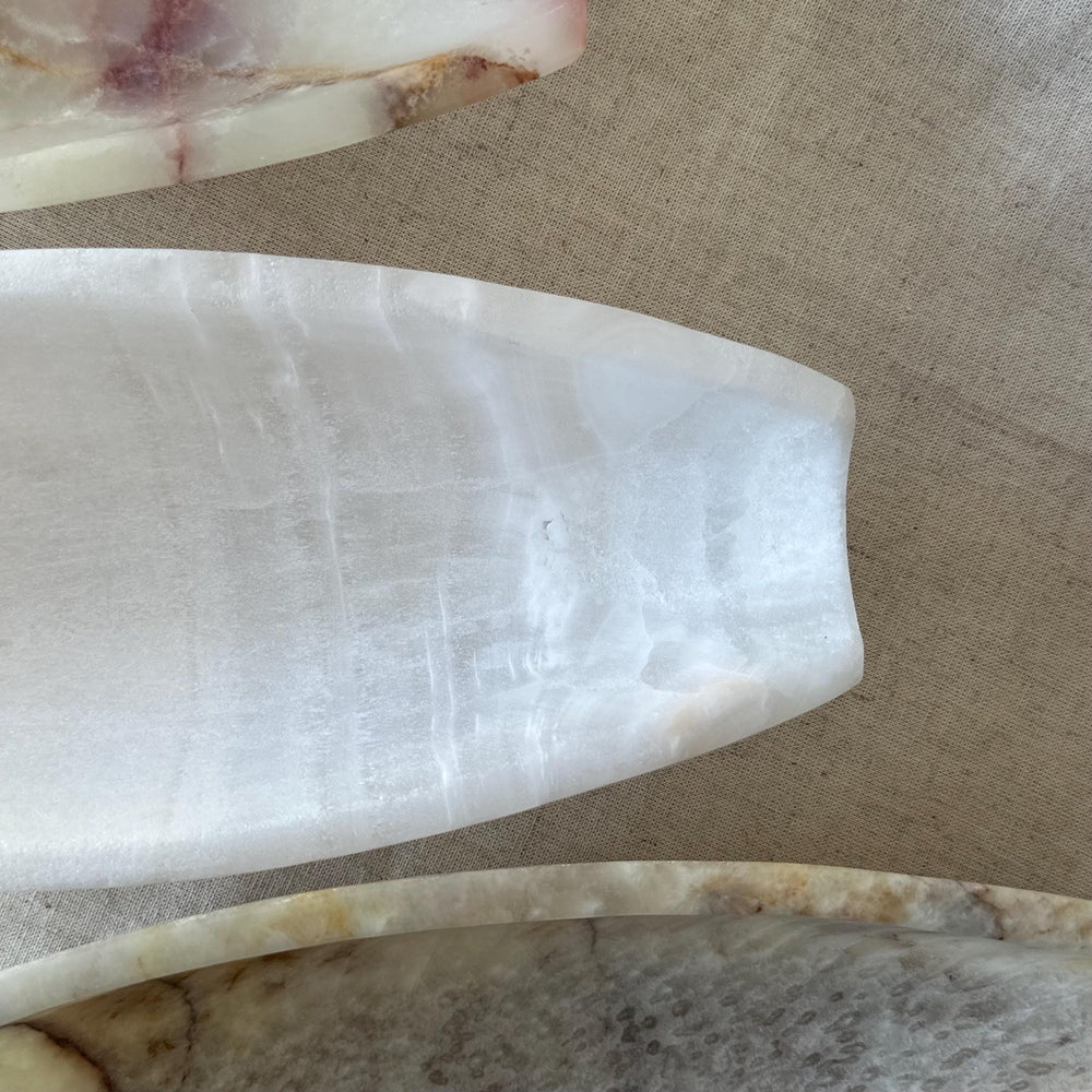 Natural Onyx Canopy Bowl – Luxury Stone Centerpiece, Minimalist Coffee Table Decor, Modern Organic Home Accent