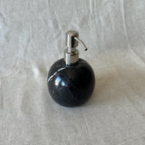 Black Marble Soap Dispenser – Luxury Bathroom Decor, Modern Stone Lotion Pump, Minimalist Vanity Accessory
