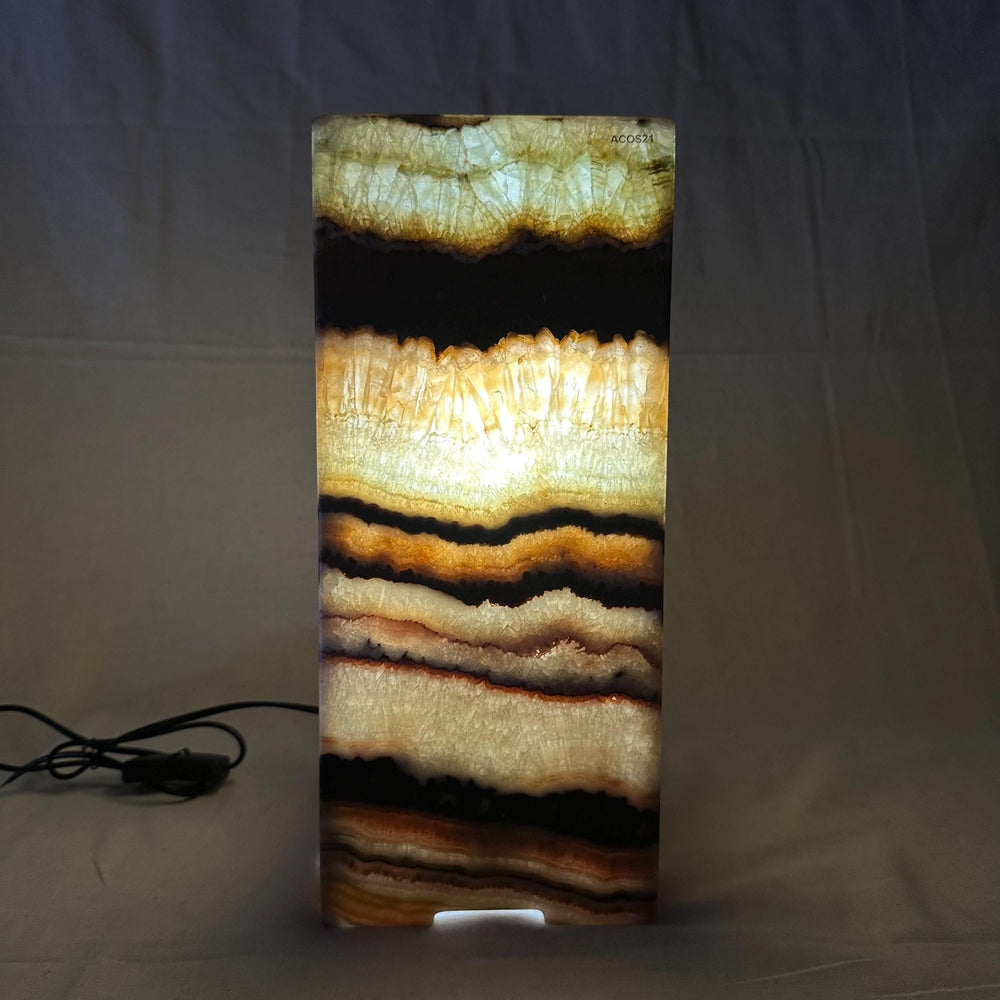Onyx Table Lamp | Luxury Bedside Table Lamp | High End Housewarming Gift | Healing Crystal Decor