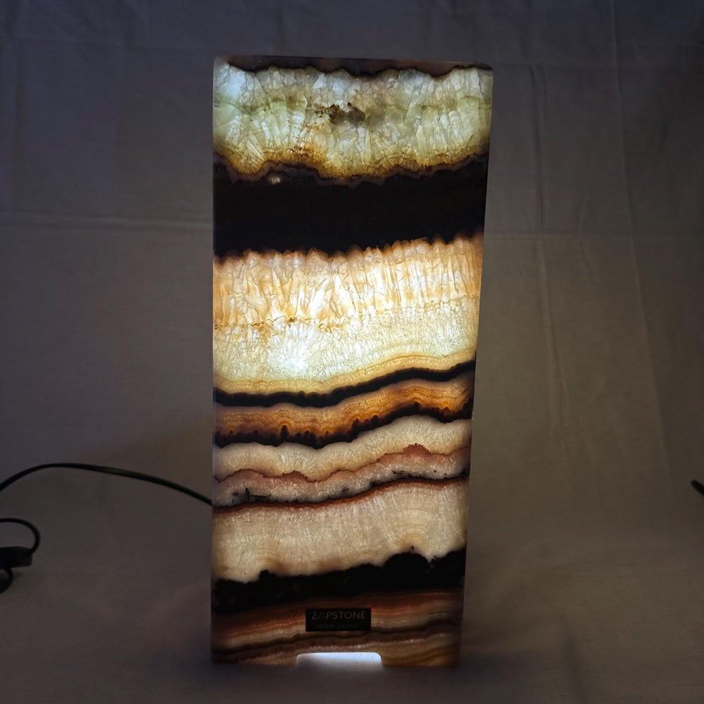 Onyx Table Lamp | Luxury Bedside Table Lamp | High End Housewarming Gift | Healing Crystal Decor
