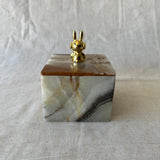 Green Onyx Jewelry Box – Handmade Stone Trinket Box – Luxury Crystal Storage Jar – Unique Gift