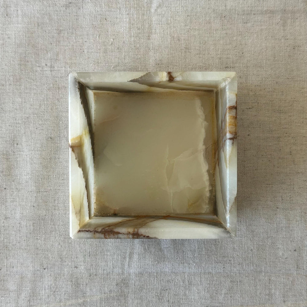 Green Onyx Jewelry Box – Handmade Stone Trinket Box – Luxury Crystal Storage Jar – Unique Gift