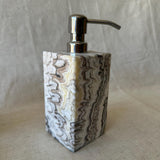 Zebra Onyx Set-5 Piece Handmade Luxury Bath Accessories, Soap Dispenser, Tray, Toothbrush Holder, Cotton Swab Holder, Cotton Round