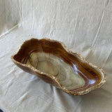 Handmade Live Edge Green Onyx Bowl – Luxury Natural Stone Catchall, Decorative Centerpiece | Key Holder, Jewelry Holder, Accent Piece