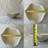 Luxury Marble or Travertine Bowl – Irregular Natural Stone Centerpiece | Handmade Matte Decorative Bowl