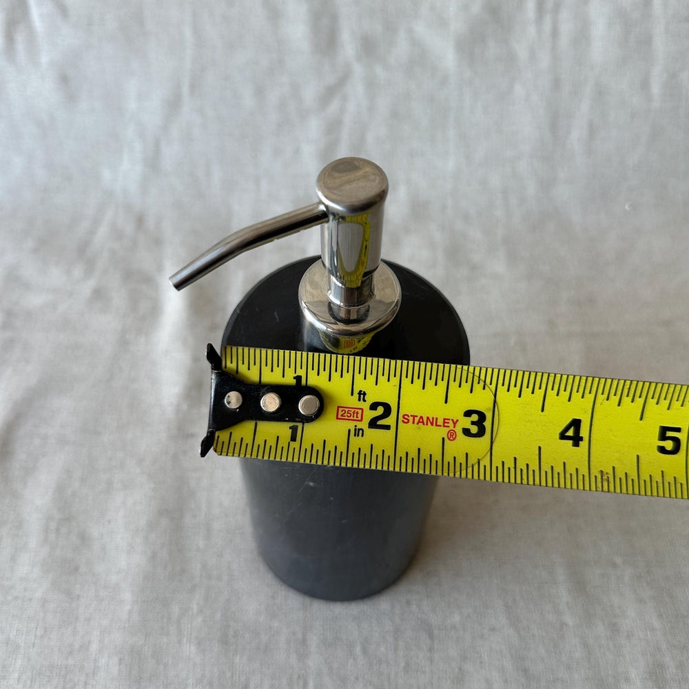 Black Marble Soap Dispenser – Luxury Bathroom Decor, Modern Stone Lotion Pump, Minimalist Vanity Accessory