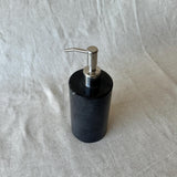 Black Marble Soap Dispenser – Luxury Bathroom Decor, Modern Stone Lotion Pump, Minimalist Vanity Accessory