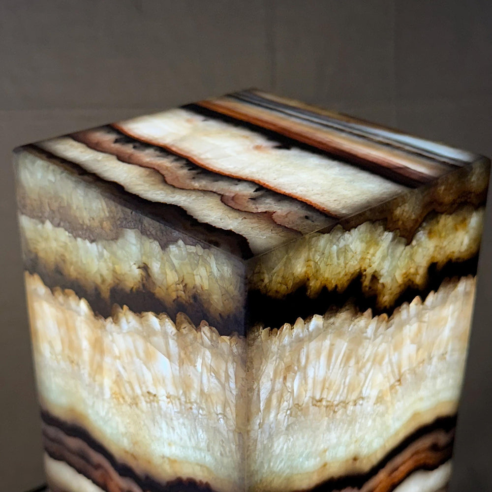 Onyx Table Lamp | Luxury Bedside Table Lamp | High End Housewarming Gift | Healing Crystal Decor