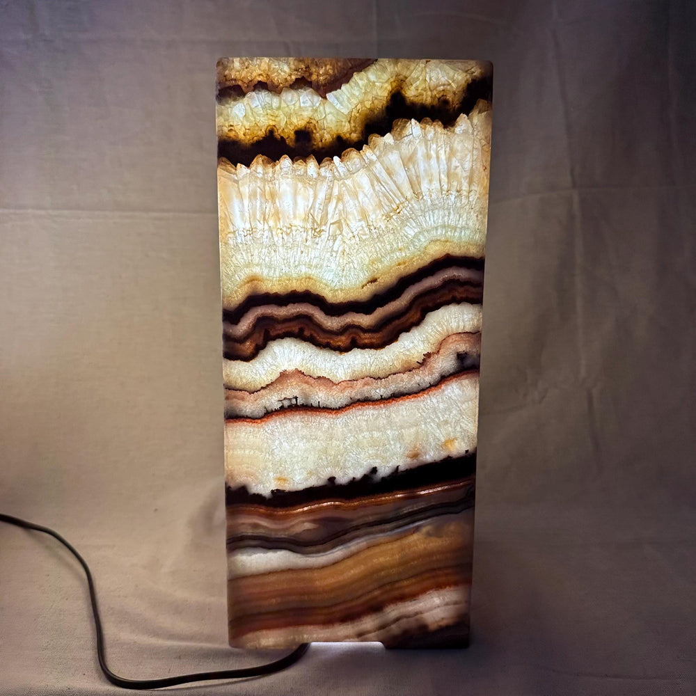 Onyx Table Lamp | Luxury Bedside Table Lamp | High End Housewarming Gift | Healing Crystal Decor