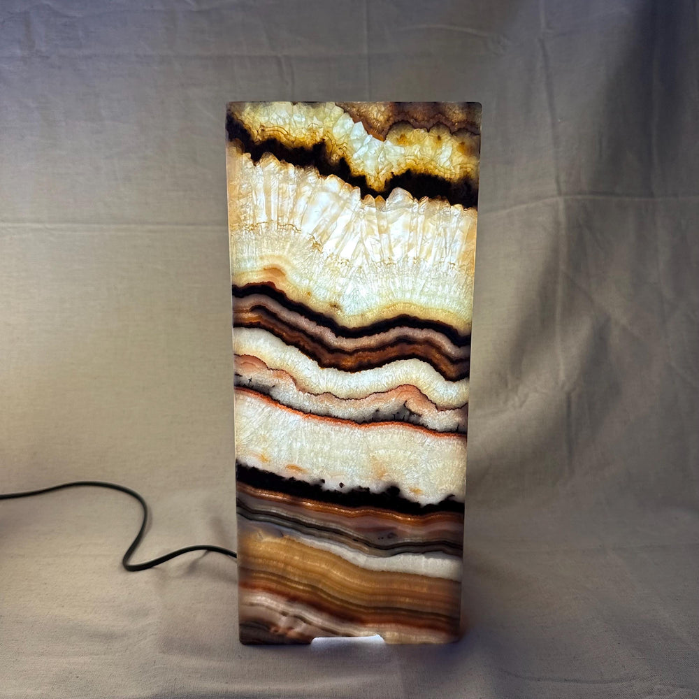 Onyx Table Lamp | Luxury Bedside Table Lamp | High End Housewarming Gift | Healing Crystal Decor