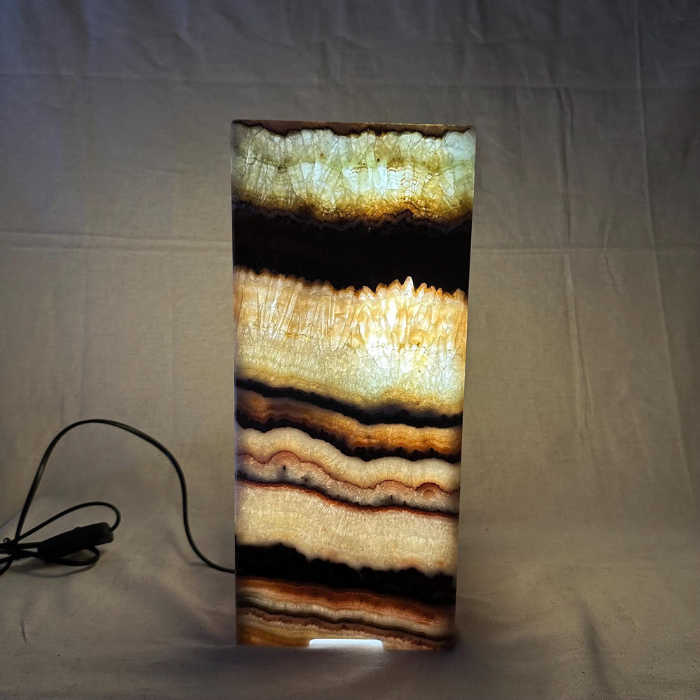 Onyx Table Lamp | Luxury Bedside Table Lamp | High End Housewarming Gift | Healing Crystal Decor