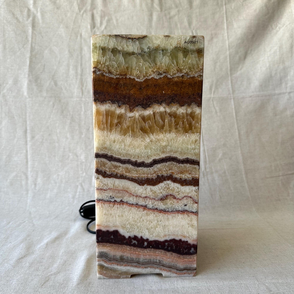 Onyx Table Lamp | Luxury Bedside Table Lamp | High End Housewarming Gift | Healing Crystal Decor