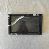 Natural Black Marble Organizer Tray for Keys, Jewelry, and Accessories