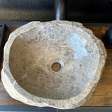 River Stone Sink | Handmade Natural Stone Over the Counter Sink