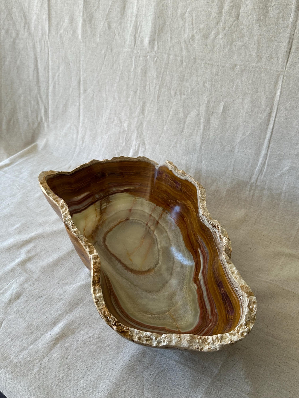 Handmade Live Edge Green Onyx Bowl – Luxury Natural Stone Catchall, Decorative Centerpiece | Key Holder, Jewelry Holder, Accent Piece