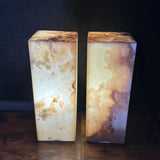 Handmade Pair of Onyx Table Lamps | Luxury Bedside Table Lamp | High End Bedside Decor | Modern Elegant Home Lighting