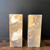 Handmade Pair of Onyx Table Lamps | Luxury Bedside Table Lamp | High End Bedside Decor | Modern Elegant Home Lighting