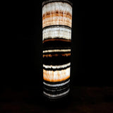 Handmade Banded Onyx Table Lamp | Luxury Bedside Table Lamp | High End Housewarming Gift | Healing Crystal Decor
