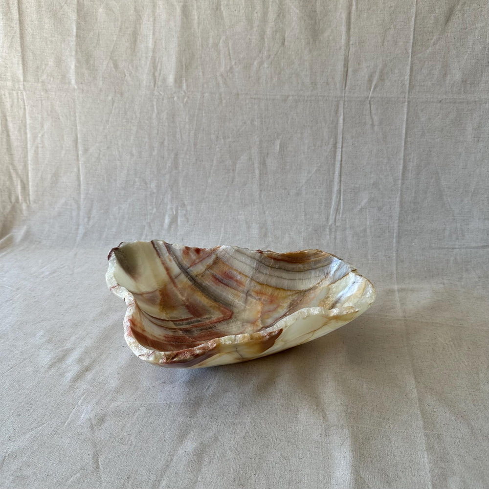 Natural Onyx Bowl – Luxury Stone Centerpiece, Minimalist Coffee Table Decor, Modern Organic Home Accent