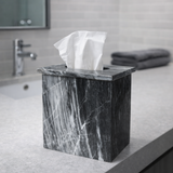 Caja de pañuelos cuadrada de mármol