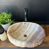 Rustic Onyx Sink Pair