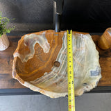Large Rustic Green Onyx Sink