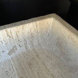 Rustic Rectangular Travertine Sink | Wabi Sabi | Handmade
