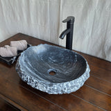 Rustic Gray Marble Stone Sink | Handmade & Natural | Luxury