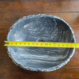 Rustic Gray Marble Stone Sink | Handmade & Natural | Luxury